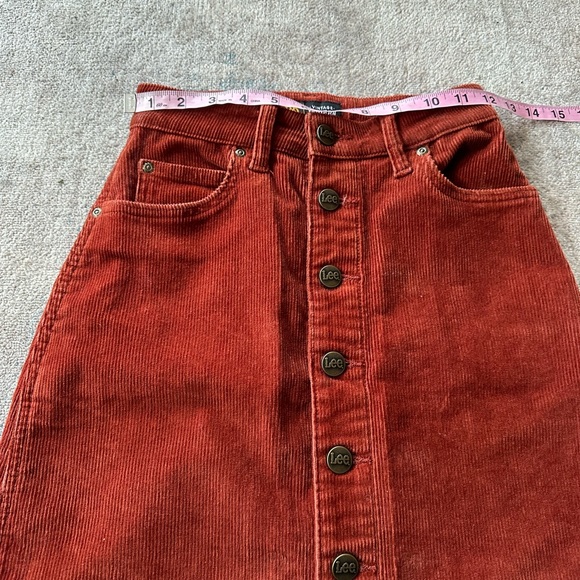 NWOT Lee Vintage Modern Burnt Orange High Waisted Pencil Skirt. Size 24. - Picture 7 of 12